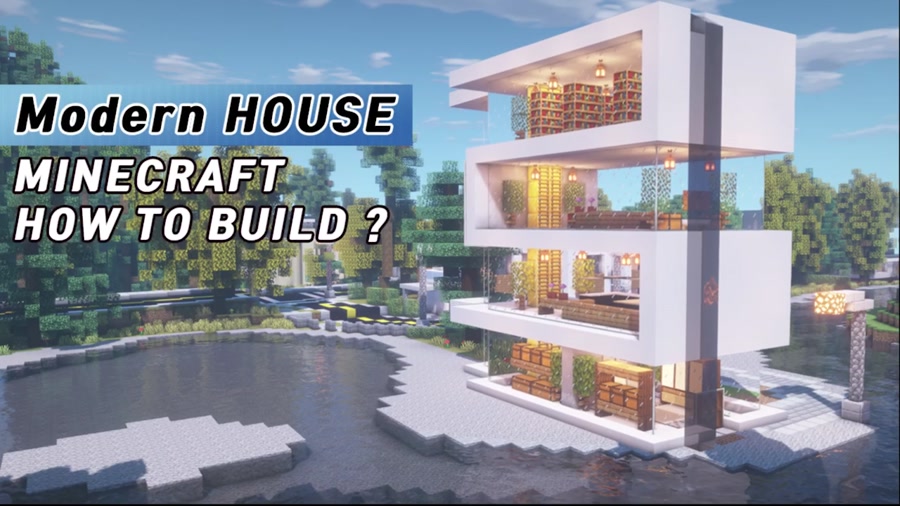 آموزش ساخت خانه ی مدرن نسخه جدید در ماین کرافت