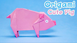 آموزش اوریگامی : ساخت یک خوک بامزه