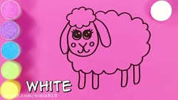 آموزش نقاشی گوسفند -برای کودکان