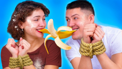 چالش خنده دار و جالب دست بسته...