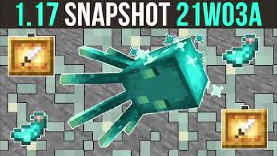 minecraft snapshot 21w03a برسی ششمین اسنپشات 1.17 خوشکل ترین ماب تو دریا