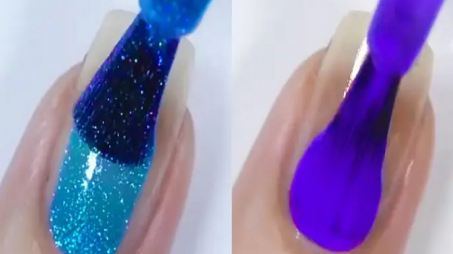 طراحی جدید لاکچری ناخن / آموزش لاک ناخن