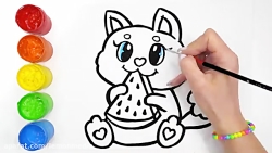 نقاشی گربه بانمک