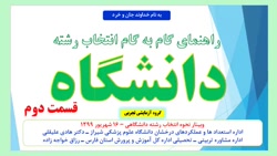 ویدیوهای آموزشی در زمینه تحصیل...