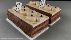 کیک شکلاتی با کرم قهوه با آشپز...