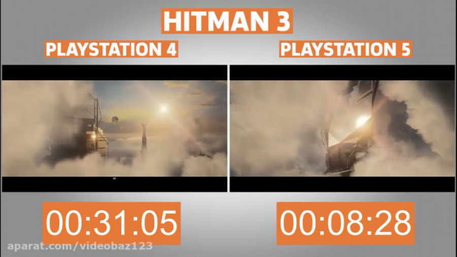 مقایسه لودینگ بازی Hitman 3