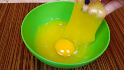 مخلوط اسلایم و تخم مرغ !