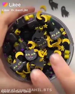 اسلایم هالووینی گربه