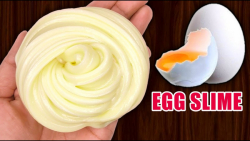 مخلوط تخم مرغ و اسلایم شفاف چی...