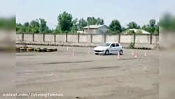 حرکات نمایشی با پژو ۲۰۶ و دستی کشیدن