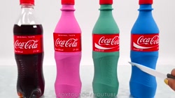 ساخت نوشابه های رنگی کوکاکولا...