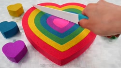 ساخت قلب رنگارنگ با ماسه های م...
