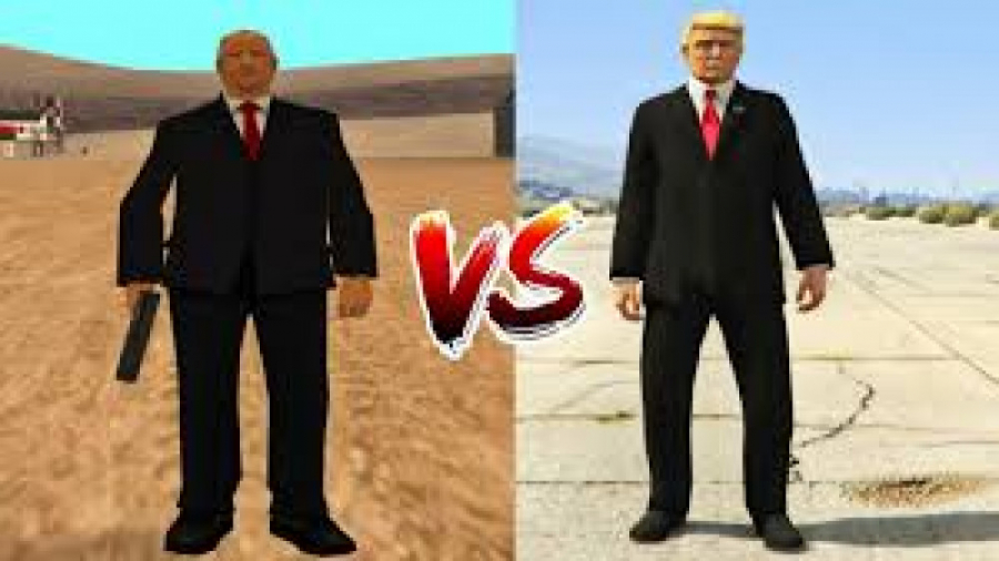مقایسه ترامپ در بازی Gta v و Gta sa