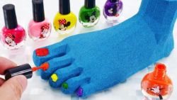 ساخت ماکت پا و انگشتان لاک زده...