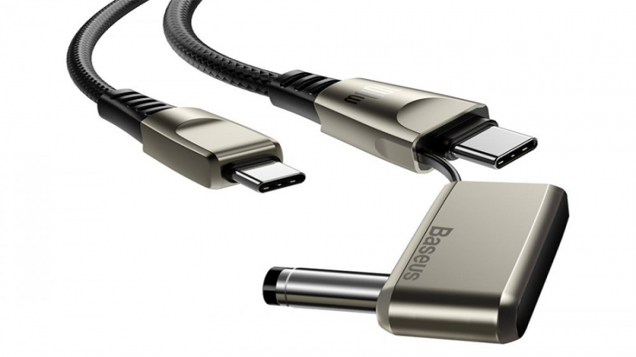 کابل دو سر تایپ سی به سوزنی لپ تاپ بیسوس مدل Data Cable Type-C to C DC هایفوتراپی