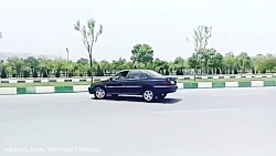 دستی کشیدن با پژو پارس و حرکت نمایشی در خیابان