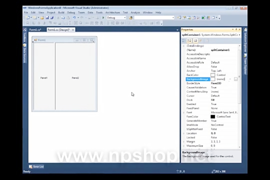 آموزش پیشرفته با Split Container
