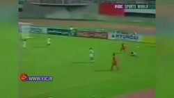 گل خاطره&zwnj;انگیز مهرداد میناوند در لباس تیم ملی فوتبال ایران به امارات