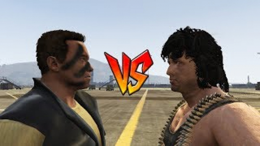 مبارزه رمبو و کماندو در GTA 5