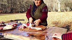 غذای آذربایجان ! گوشت گوسفند با سس بامادور