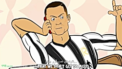 کارتون طنز نبرد تلفنی مسی و رو...