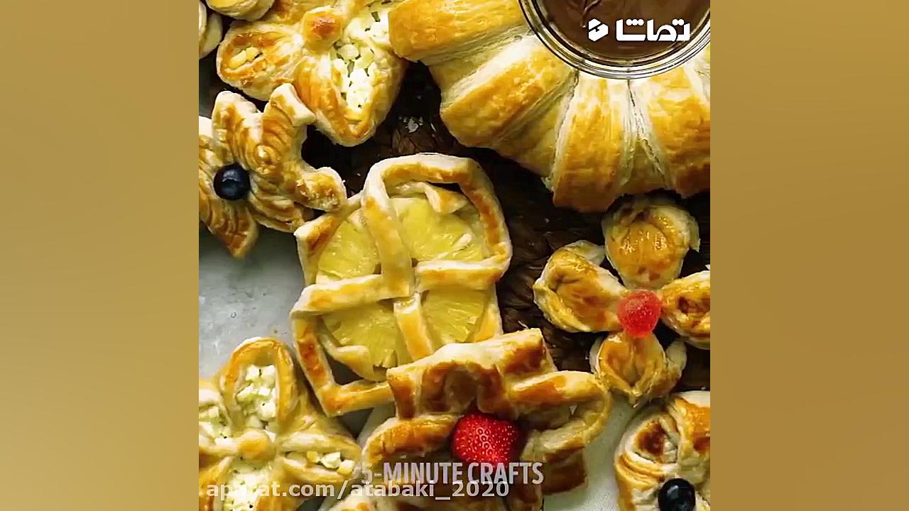 طرز تهیه انواع شیرینی و پیراشکی کله پوک