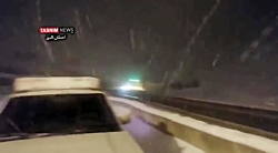 برف روبی در محور کرج - چالوس