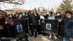 مداحی پویانفر در خاکسپاری مهرد...