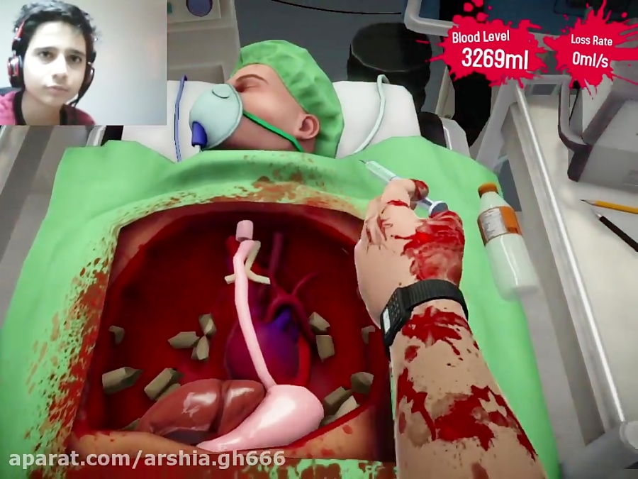 گیم پلی بازی surgeon simulator