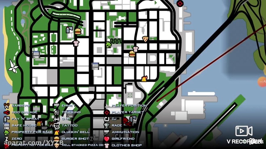 san andreas snapshots map