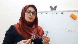 ریاضی کار با گونیا در رسم زاویه