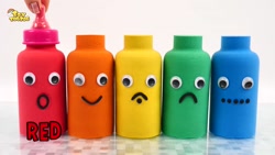 ساخت شیشه شیر رنگارنگ با ماسه...