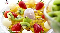 آموزش درست کردن کیک ژله میوه ا...