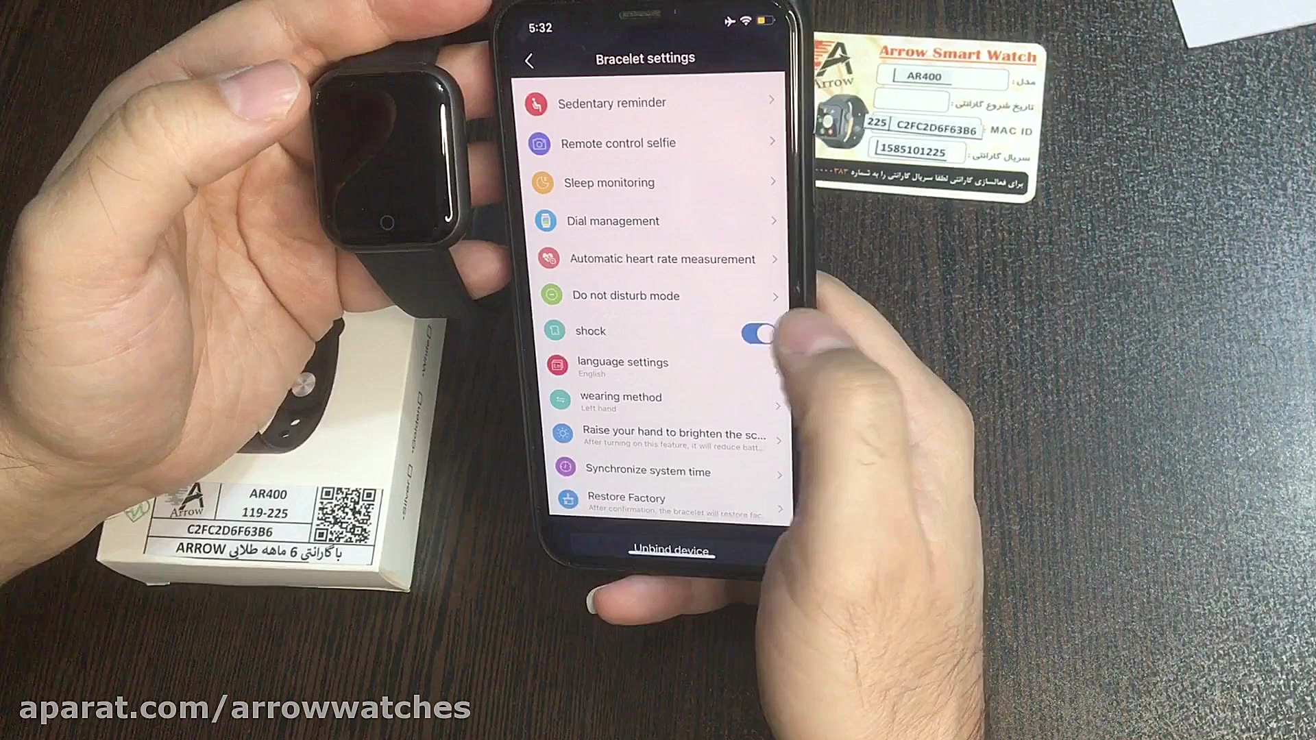 معرفی و آموزش نصب ساعت هوشمند Arrow مدل AR400 زمان328ثانیه