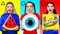 چالش غذایی  اشکال هندسی غذاها...