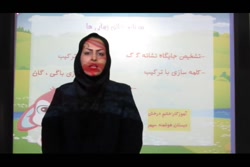 فارسی-اول دبستان-تشخیص جایگاه نشانه(گ)