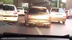 لایی کشی در اتوبان با پژو 206 رانندگی با سرعت