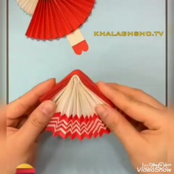 کاردستی عروسک چینی با کاغذ