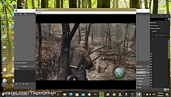 ازمایش فیلم برداری از صفحه کامپیوتر با بازی اویل 4 با obs studio