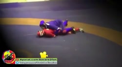 کشتی کج زنان ایرانی صحنه های ج...