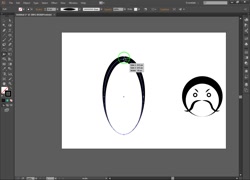 ترسیم صورتک به کمک ابزار Width در illustrator