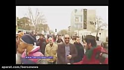 سردار حاج قاسم سلیمانی در راهپیمایی ۲۲ بهمن سال ۹۴