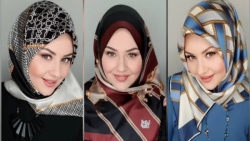 شیک ترین مدل های بستن روسری | آموزش حجاب ترکی