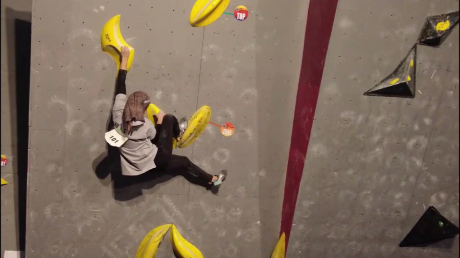 الناز رکابی در سنگ نوردی جام نقش جهان