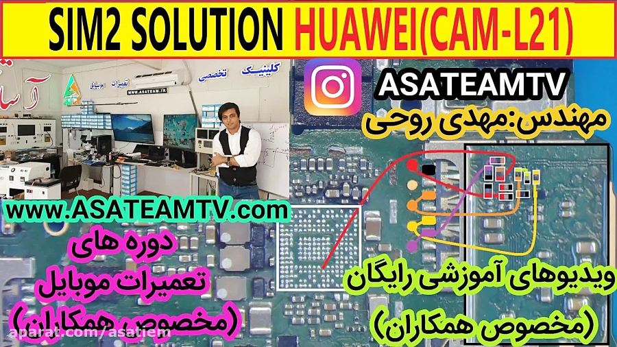 سلوشن مسیر سیم کارت CAML21 مهندس روحی SIM2 SOLUTION CAML21