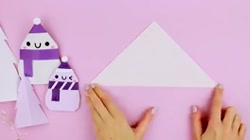 اوریگامی آدم برفی