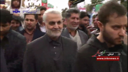 آخرین راهپیمایی سردار حاج قاسم سلیمانی در ۲۲ بهمن ۹۷