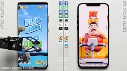 تست سرعت گلکسی اس ۲۱ اولترا سامسونگ در مقابل آیفون ۱۲ پرو مکس اپل - ترنجی