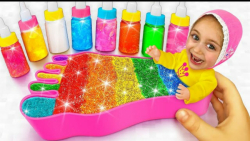 ساشا و آنیتا آدامس حبابی رنگی...