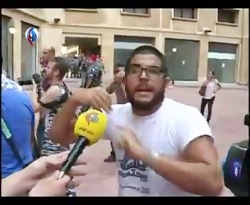 بیرون راندن معترضان لبنانی از...